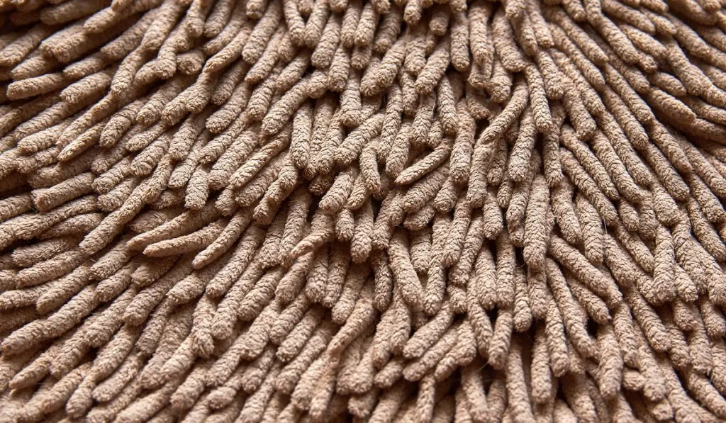 microfiber rug closeup