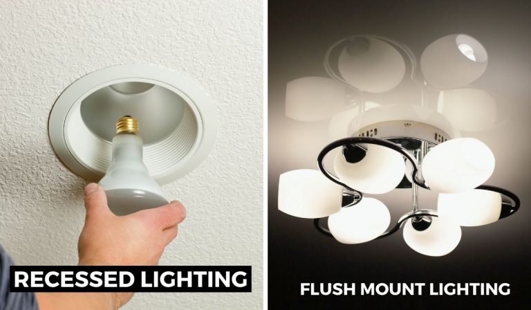 Recessed Lighting Vs Flush Mount Lighting
