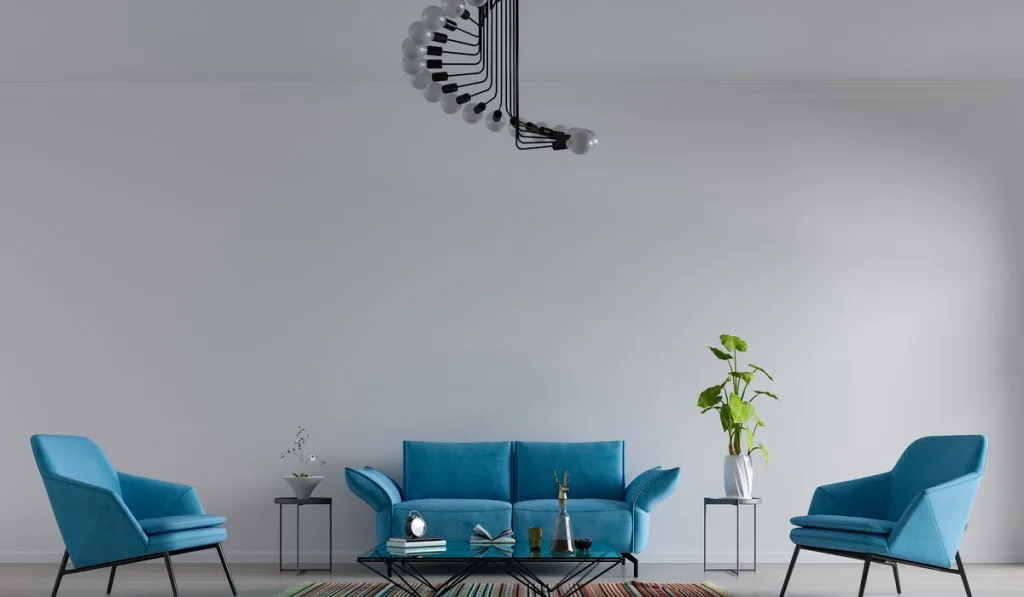 Modern interior design living room sofa and modern interior details