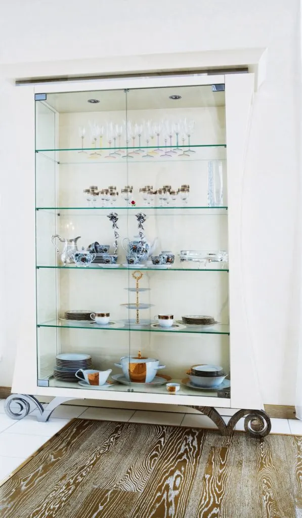 How To Decorate Glass Cabinets In The